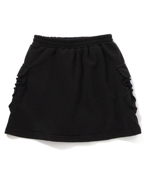 algy（アルジー）の「スウェットカーゴスカパン（スカート・キッズ・グレー/ブラック・XX-SMALL/X-SMALL/MEDIUM/SMALL）」の9枚目の写真