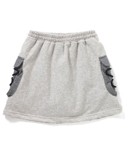 algy（アルジー）の「スウェットカーゴスカパン（スカート・キッズ・グレー/ブラック・XX-SMALL/X-SMALL/MEDIUM/SMALL）」の8枚目の写真