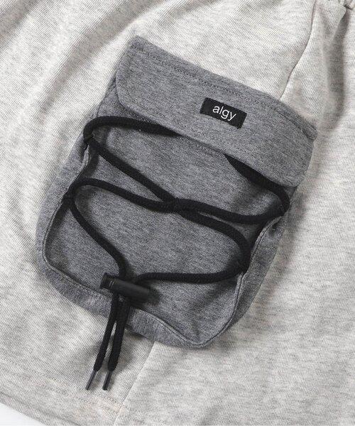 algy（アルジー）の「スウェットカーゴスカパン（スカート・キッズ・グレー/ブラック・XX-SMALL/X-SMALL/MEDIUM/SMALL）」の6枚目の写真