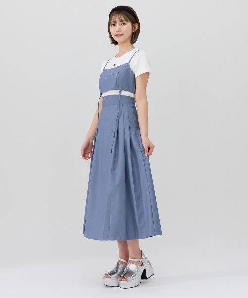 REDYAZEL(レディアゼル)の「3WAYビスチェワンピース(ワンピース・レディース・ピンク/ブルー/グレー・MEDIUM/SMALL)」の22枚目の写真