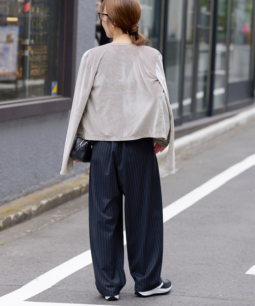 JOURNAL STANDARD relume(ジャーナルスタンダード レリューム)の「ピンストライプカーブイージー(その他パンツ・レディース・チャコールグレー/ネイビー・36/38)」の13枚目の写真