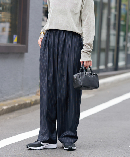 JOURNAL STANDARD relume(ジャーナルスタンダード レリューム)の「ピンストライプカーブイージー(その他パンツ・レディース・チャコールグレー/ネイビー・36/38)」の15枚目の写真