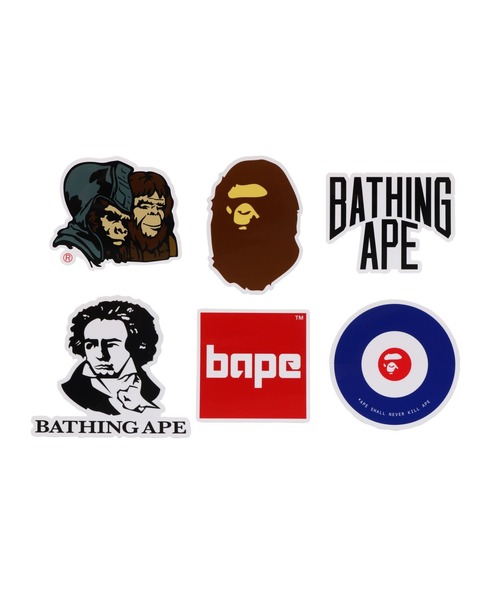 Bapeピンバッジとシール BAPE XXV Pintrill Ape Head Pins Brown - FW18 - US