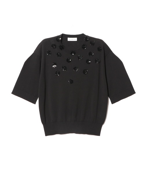 ニット セーター ESTNATION / スパンコールフラワーニット レディース ESTNATION / スパンコールフラワーニット｜ESTNATION ONLINE