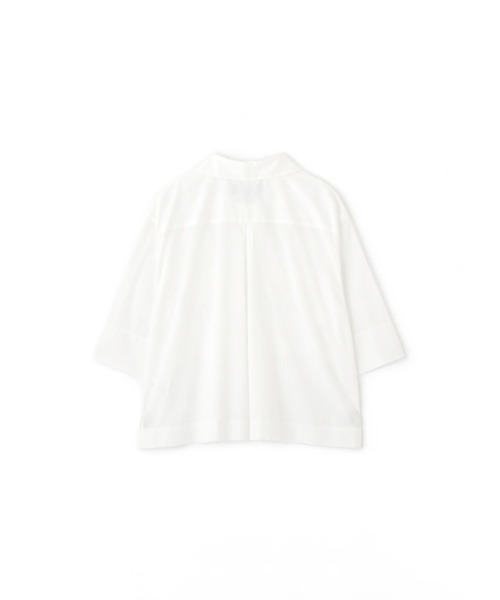 極美品 マーガレットハウエル SOFT WASHED COTTONシャツ 丸襟 極美品 マーガレットハウエル SOFT WASHED COTTONシャツ 丸襟 極美品