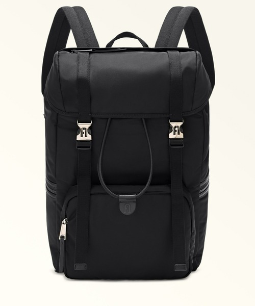 FURLA(フルラ)の「フルラ コスモ (Man Cosmo) バックパック M(バックパック/リュック・メンズ・ブラック・ONE SIZE)」の1枚目の写真