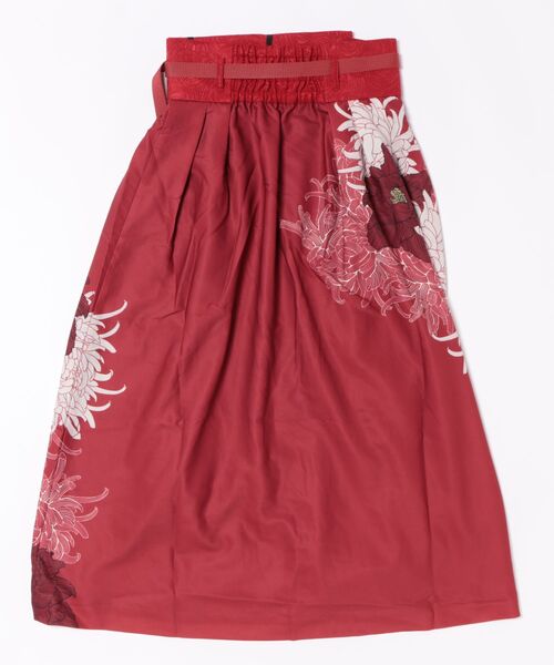 カヤ（カヤ）の「【カヤ】壮麗 重ね着用スカート（スカート・レディース・スミクロ/ネイビー/レッド・FREE）」の12枚目の写真