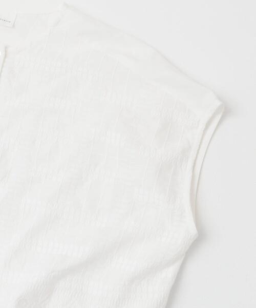 かぐれ(カグレ)の「フロント刺繍フレンチブラウス(シャツ/ブラウス・レディース・ネイビー/オフホワイト・FREE)」の11枚目の写真