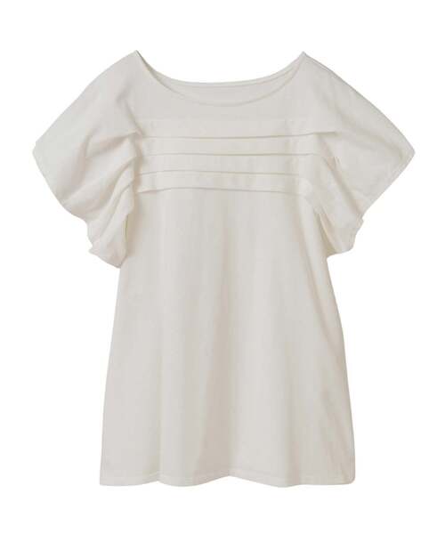 LOGEMENT DE CLAIRE(ロジュモンドクレール)の「【LOURMARIN】ボートネックタックプルオーバー(Tシャツ/カットソー・レディース・イエロー/ホワイト/ブラック・FREE)」の20枚目の写真