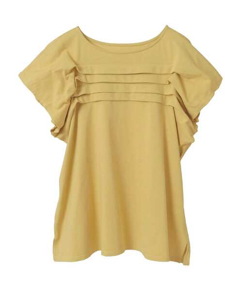 LOGEMENT DE CLAIRE(ロジュモンドクレール)の「【LOURMARIN】ボートネックタックプルオーバー(Tシャツ/カットソー・レディース・イエロー/ホワイト/ブラック・FREE)」の11枚目の写真