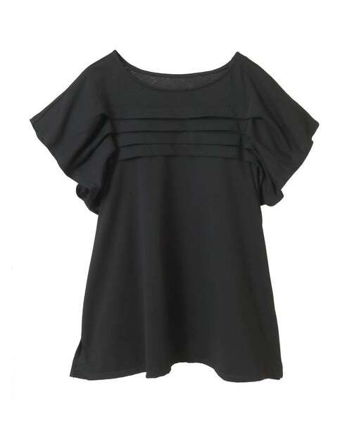 LOGEMENT DE CLAIRE(ロジュモンドクレール)の「【LOURMARIN】ボートネックタックプルオーバー(Tシャツ/カットソー・レディース・イエロー/ホワイト/ブラック・FREE)」の8枚目の写真