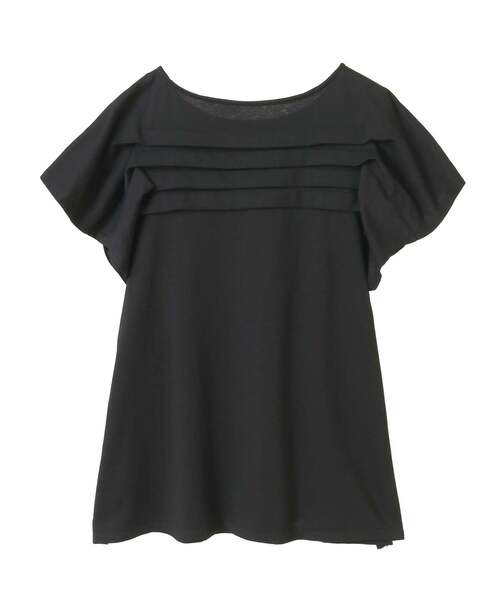 LOGEMENT DE CLAIRE(ロジュモンドクレール)の「【LOURMARIN】ボートネックタックプルオーバー(Tシャツ/カットソー・レディース・イエロー/ホワイト/ブラック・FREE)」の7枚目の写真