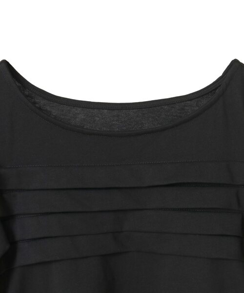 LOGEMENT DE CLAIRE(ロジュモンドクレール)の「【LOURMARIN】ボートネックタックプルオーバー(Tシャツ/カットソー・レディース・イエロー/ホワイト/ブラック・FREE)」の6枚目の写真