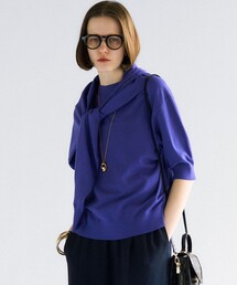 ☆未使用品☆ 23区 ニジュウサンク 38 アイボリー タートルネックポンチョ セール】 【一部店舗限定】コットンポンチコンビジャージー