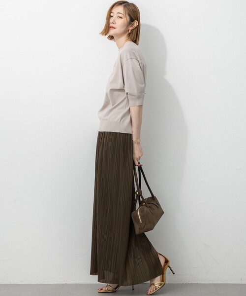 セール】【洗える/吊り干しOK】ヴィスコースストレッチ パフスリーブ