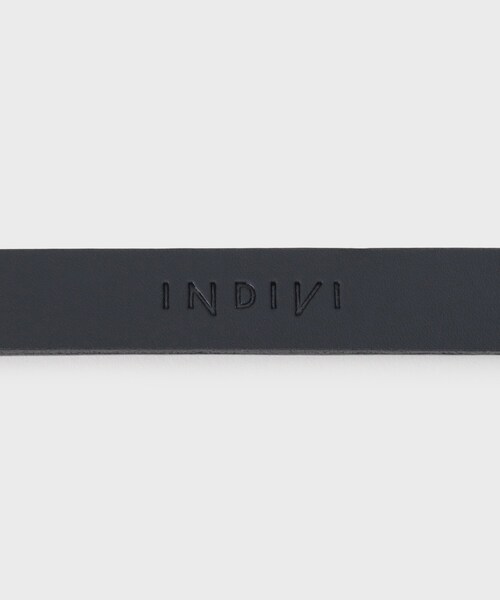 INDIVI（インディヴィ）の「プレートバックルベルト（ベルト・レディース・ゴールド系4/シルバー系4・00/42/05）」の5枚目の写真