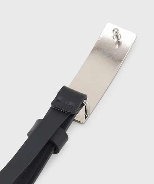 INDIVI（インディヴィ）の「プレートバックルベルト（ベルト・レディース・ゴールド系4/シルバー系4・00/42/05）」の6枚目の写真