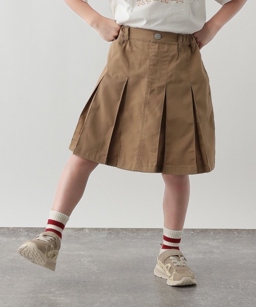 FOUND GOOD（ファウンドグッド）の「G/フトプリーツスカート（スカート・キッズ・ブラウン系5/ネイビー/ブルー系5・120cm/130cm/140cm/150cm）」の2枚目の写真