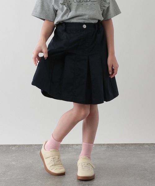 FOUND GOOD（ファウンドグッド）の「G/フトプリーツスカート（スカート・キッズ・ブラウン系5/ネイビー/ブルー系5・120cm/130cm/140cm/150cm）」の3枚目の写真