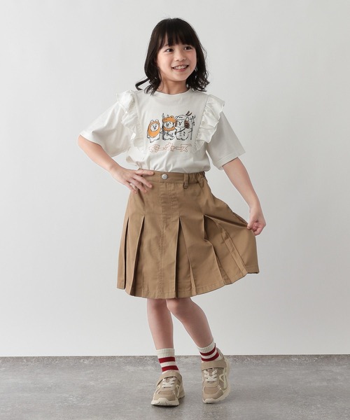 FOUND GOOD（ファウンドグッド）の「G/フトプリーツスカート（スカート・キッズ・ブラウン系5/ネイビー/ブルー系5・120cm/130cm/140cm/150cm）」の5枚目の写真