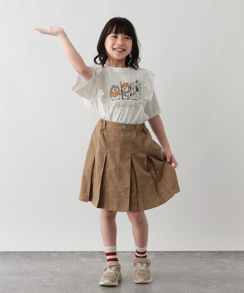 FOUND GOOD（ファウンドグッド）の「G/フトプリーツスカート（スカート・キッズ・ブラウン系5/ネイビー/ブルー系5・120cm/130cm/140cm/150cm）」の6枚目の写真