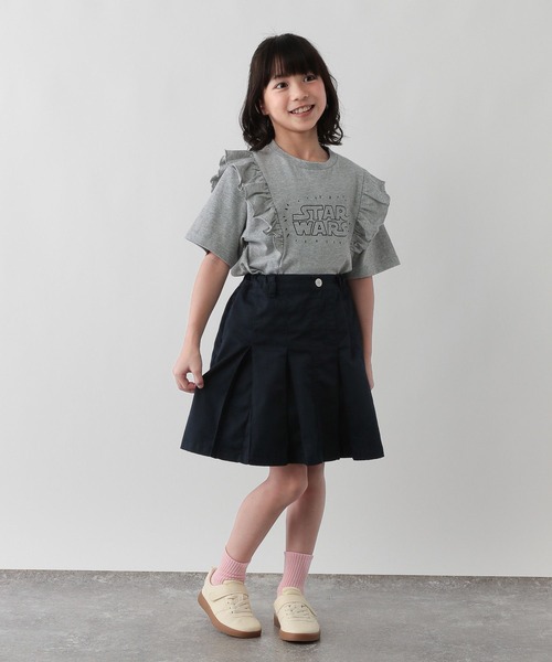 FOUND GOOD（ファウンドグッド）の「G/フトプリーツスカート（スカート・キッズ・ブラウン系5/ネイビー/ブルー系5・120cm/130cm/140cm/150cm）」の9枚目の写真