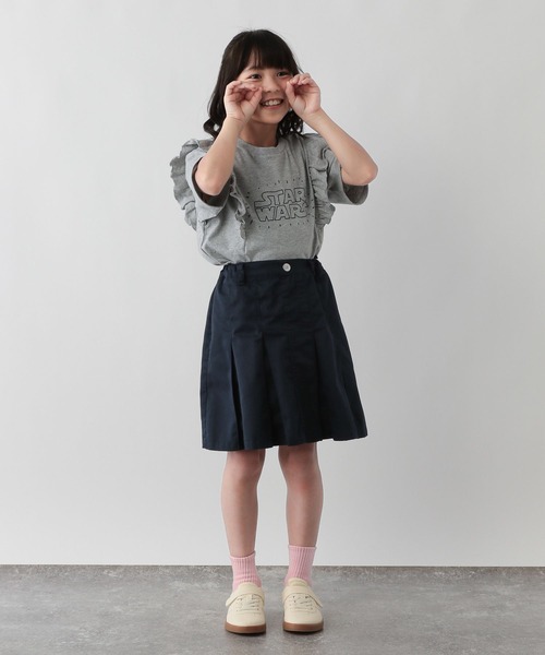 FOUND GOOD（ファウンドグッド）の「G/フトプリーツスカート（スカート・キッズ・ブラウン系5/ネイビー/ブルー系5・120cm/130cm/140cm/150cm）」の10枚目の写真