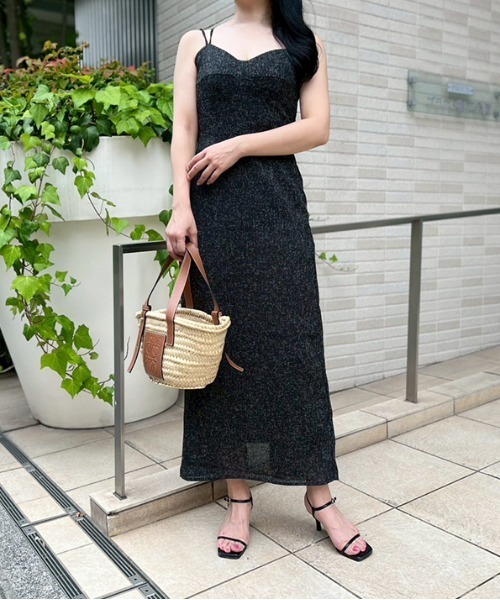 サマーツイード キャミワンピース サマーツイードキャミワンピース（ワンピース）｜MODE ROBE