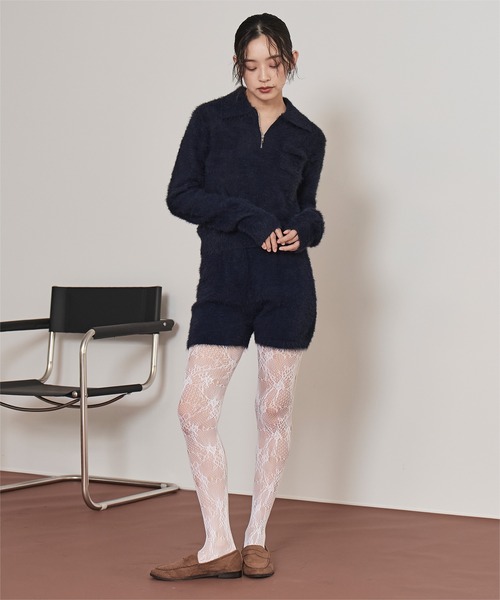 miette(ミエット)の「シャギーニットショートパンツ(その他パンツ・レディース・ネイビー/ブラック/ブラウン・S/M)」の9枚目の写真