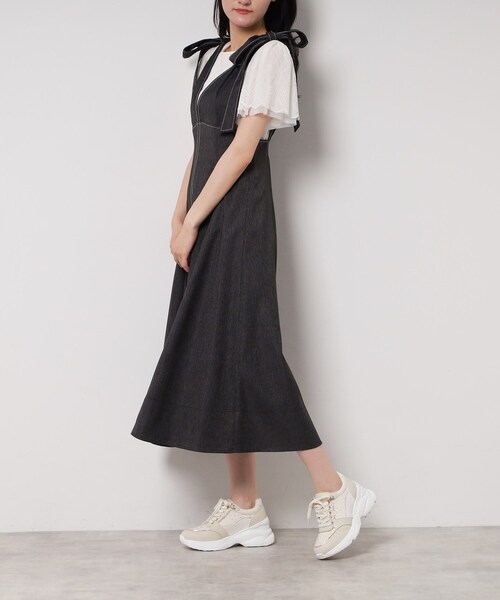 ESPERANZA(エスペランサ)の「グリッター×ツイード ラインストーンスニーカー(スニーカー・レディース・ブラック系8/ピンク系9/ホワイト系9・S/M/L/LL)」の6枚目の写真