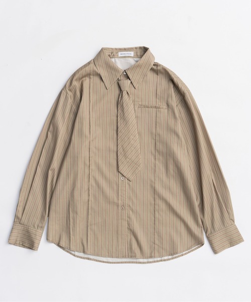 Chain Tie Shirt/チェーンネクタイシャツ（シャツ/ブラウス）｜MAISON