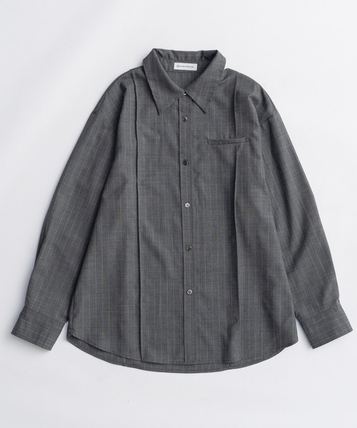 MAISON SPECIAL（メゾンスペシャル）の「Chain Tie Shirt/チェーンネクタイシャツ（シャツ/ブラウス・レディース・ベージュ/グレー/ドット・FREE）」の4枚目の写真