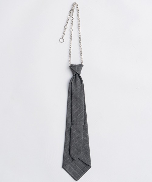 MAISON SPECIAL（メゾンスペシャル）の「Chain Tie Shirt/チェーンネクタイシャツ（シャツ/ブラウス・レディース・ベージュ/グレー/ドット・FREE）」の11枚目の写真