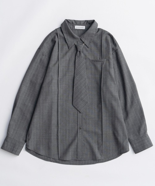 maison special ネクタイシャツ MAISON SPECIAL（メゾンスペシャル）の「Tie Shirt/ネクタイ