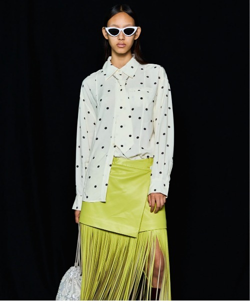 Chain Tie Shirt/チェーンネクタイシャツ（シャツ/ブラウス）｜MAISON