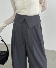CAPRICIEUX LE'MAGE | ウエスト折返しワイドパンツ(その他パンツ)