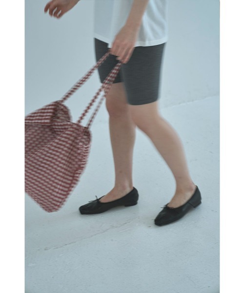 marjour(マージュール)の「GINGHAM CHECK MY BAG(トートバッグ・レディース・レッド/ブラック・FREE)」の6枚目の写真