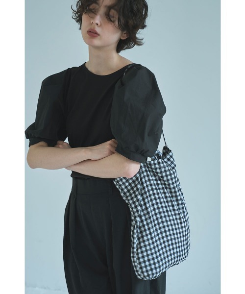 marjour(マージュール)の「GINGHAM CHECK MY BAG(トートバッグ・レディース・レッド/ブラック・FREE)」の11枚目の写真