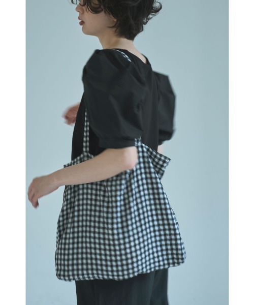 marjour(マージュール)の「GINGHAM CHECK MY BAG(トートバッグ・レディース・レッド/ブラック・FREE)」の12枚目の写真