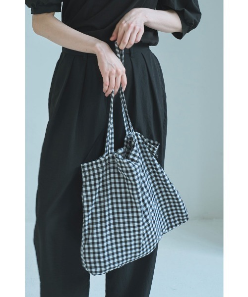 marjour(マージュール)の「GINGHAM CHECK MY BAG(トートバッグ・レディース・レッド/ブラック・FREE)」の15枚目の写真