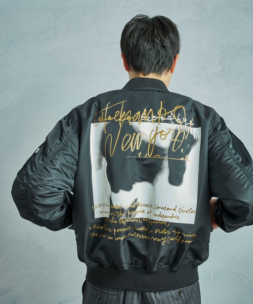 MEN'S BIGI（メンズビギ）の「【TODAY edition x VALLEY APPAREL】グラフィックプリントL-2Bブルゾン（ブルゾン・メンズ・ブラック・03/02/01）」の15枚目の写真