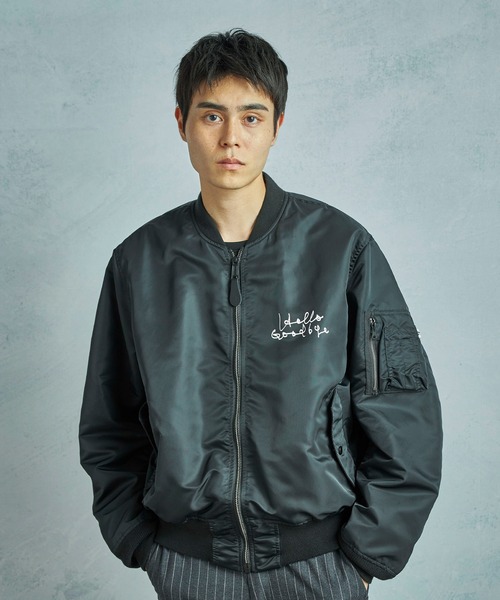 MEN'S BIGI（メンズビギ）の「【TODAY edition x VALLEY APPAREL】グラフィックプリントL-2Bブルゾン（ブルゾン・メンズ・ブラック・03/02/01）」の13枚目の写真