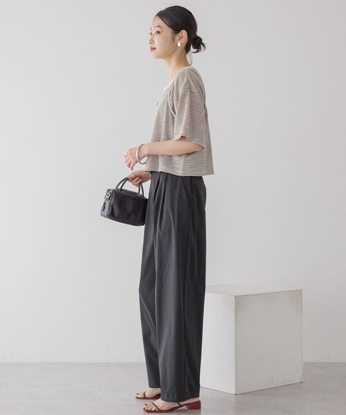 AMERICAN HOLIC（アメリカンホリック）の「【2点セット】キャミレイヤードTシャツ（Tシャツ/カットソー・レディース・ブラック/ブラウン・M/L）」の10枚目の写真