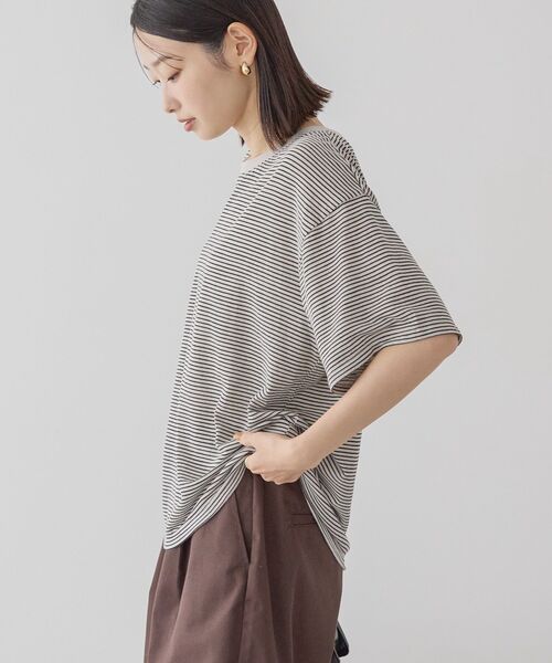 AMERICAN HOLIC（アメリカンホリック）の「【2点セット】キャミレイヤードTシャツ（Tシャツ/カットソー・レディース・ブラック/ブラウン・M/L）」の4枚目の写真