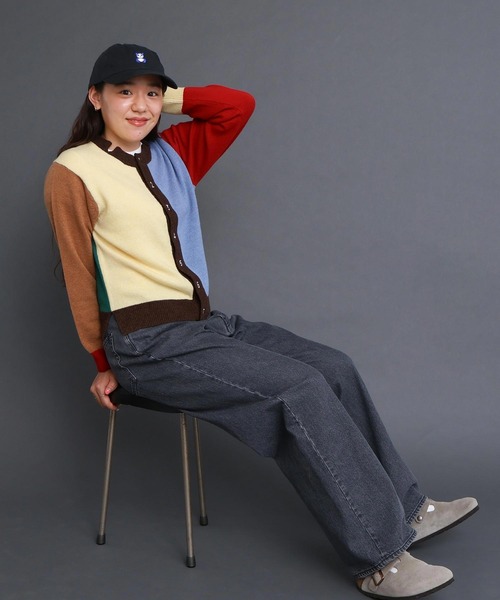 I am I in fact...(アイアムアイインファクト)の「_UPW数字刺繍クルーカーディガン(カーディガン/ボレロ・レディース・ブラウン/パープル/ブルー/レッド/チャコールグレー/その他/ブラック系その他・FREE)」の21枚目の写真