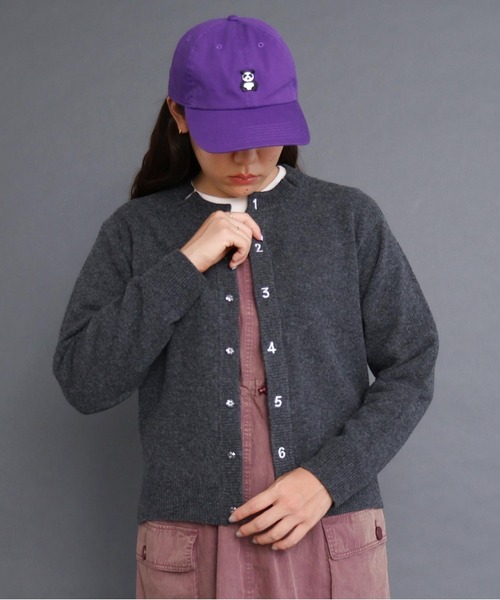 I am I in fact...(アイアムアイインファクト)の「_UPW数字刺繍クルーカーディガン(カーディガン/ボレロ・レディース・ブラウン/パープル/ブルー/レッド/チャコールグレー/その他/ブラック系その他・FREE)」の9枚目の写真