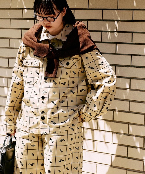 I am I in fact...(アイアムアイインファクト)の「_UPW数字刺繍クルーカーディガン(カーディガン/ボレロ・レディース・ブラウン/パープル/ブルー/レッド/チャコールグレー/その他/ブラック系その他・FREE)」の16枚目の写真