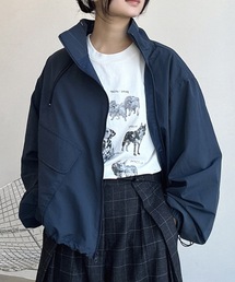 90s ウール ブルゾン 短丈 ネイビー ウールリバー ショート ブルゾン / 23区 | ファッション通販