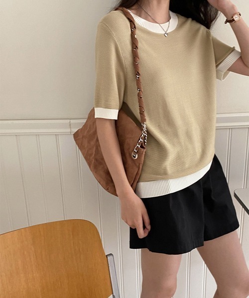 Miniministore（ミニミニストア）の「ショートパンツ レディース美脚ショーパンショートパンツ ショーパン 短パン ハーフパンツ クロップド（その他パンツ・レディース・ブラック/ホワイト・FREE）」の9枚目の写真
