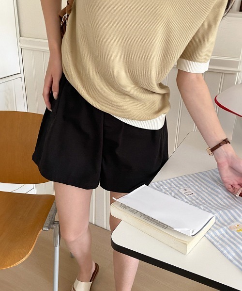 Miniministore（ミニミニストア）の「ショートパンツ レディース美脚ショーパンショートパンツ ショーパン 短パン ハーフパンツ クロップド（その他パンツ・レディース・ブラック/ホワイト・FREE）」の10枚目の写真